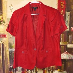 Style & Co. Vibrant Red Women's Blazer